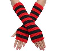 SHINEHUA Winter Fingerless Gloves Women Fingerless Cashmere Warm Gloves Arm Warmers with Thumb Hole Stretchy Knitted Glovesthumb Hole Arm Warmers Long