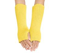 SHINEHUA Winter Fingerless Gloves Women Warm Half Finger Gloves Knitted Soft Lining for Driving Writing Arm Warmers with Thumb Hole Winter Warm for Girls Ladies Cycling Working Driving