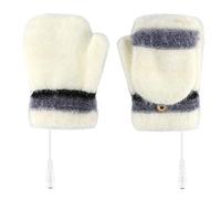 SHINEHUA Winter Gloves for Women Warm Half Finger Gloves Knitted Soft Lining for Driving Writing 2025 Soft Knitted Warm Half Finger Flip Cap Design Winter Running Cycling Office Work