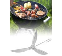 Shinekoo 1 Set 22-1/2 Inch One-Touch Cleaning System Replacement Grill Cleaning Kit Compatible with Weber Charcoal Grill/Kettle Grills Maximum 57cm Outdoor Barbecue Parts