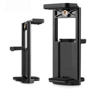 Shinekoo 2 In 1 Universal 1/4" Stand Tripod Mount Clamp Holder Mobile Phone, Camera Bracket Adapter Selfie Clip Stand For Iphone and Android Smartphones 2PCS