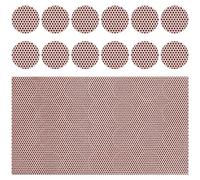 Shinekoo Adhesive Match Striker Sheet Honeycomb Circle Match Strike Paper Matches Lighting Strip Peel and Stick Match Striker Strip Pre-Cut in Circles for Easy Match Lighting Craft Projects