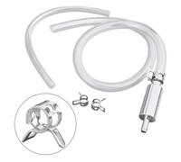 Shinekoo Brake Bleeding Kit, Motorcycle Tool Kit, Car Brake Bleeding Kit, Universal Hydraulic Clutch Brake Bleeder Hose with Non Return One Way Valve Tube for Car Motorbike Motorcycle