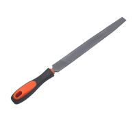 Shinelan 10" Handy File for Plastic Laminate Edge Finishing，Second Cut Grade High Carbon Hardened Steel Flat Mill File (10 in Half Round File 1pcs)