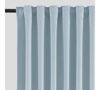 SHINELAND Light Blue Room Darkening Curtains, Short Black Out Curtains for Windows 54 Inch Long, Coastal Blackout Rod Pocket Curtains for Nursery Girls Bedroom