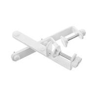 SHINEOFI 1 Pair T-Shaped Iron Pegboard Panel Desk Supports in White for Tabletop Edge Fixing, Easy Installation and Versatile Use Suitable for Different Types of Desktops