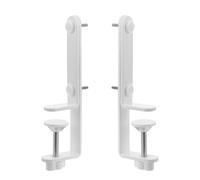 SHINEOFI 1 Pair T-Shaped Pegboard Desk Fixing Brackets for Edge Mounting, Iron Material, Versatile Use for Tabletop Pegboard Display Support and Organising Accessories