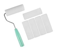 SHINEOFI 1 Set Paint Roller Kit with Ergonomic Handle High Density Sponge Rollers for Wall and Ceiling Painting Compatible Oil Based Paints for Projects