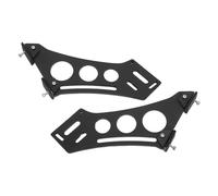 SHINEOFI 10 Inch Racing Tail Spoiler Legs Bracket Universal Black Aluminum Alloy Rear Wing Mount for Car Trunk Spoiler Performance Upgrade