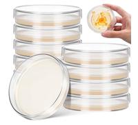 SHINEOFI 10 Pack Prepoured Nutrient Agar Petri Dishes 2.76 in Agar Plates Petri Dishes with for Science Experiment Supplies School Projects Stem Class and Research