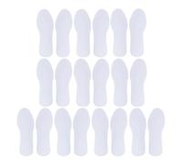 SHINEOFI 10 Pairs Breathable Wood Pulp Paper Insoles with Sweat and Shock Absorption for Basketball Players, Supple Shoe Inserts for Sports Sneakers, Comfortable Replacement Insoles for Men