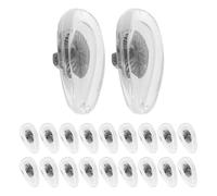 SHINEOFI 10 Pairs Soft Silicone and Copper Nose Pad Replacement for Glasses Frame Accessories Super Soft Eyeglass Nose Pads with Air Chamber Comfort Odor Free and Easy to Clean Cushion