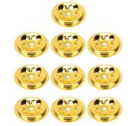 SHINEOFI 10 Pcs Small Buddha Oil Lamp Floating Wick Holders Liquid Plant-based Butter Lamp Wick Holder Set for Buddhist Enshrine Lighting