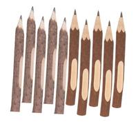 SHINEOFI 10 Pcs Wooden Ballpoint Pens Tree Twig Pencils Rustic Bark Exterior Ergonomic Grip Compact Writing Tools for Camping Wedding Guest Books Birthday Party Decorations