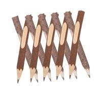 SHINEOFI 10 Pcs Wooden Pens and Pencils Rustic Tree Branch Design Sturdy Wood Construction for Camping Decorations Woodland Party Favors Creative Writing and Drawing Tools