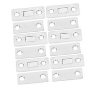 SHINEOFI 10 Sets Invisible Magnetic Door Catch Peel and Stick Cabinet Latches for Kitchen Closets Wardrobes No Drill Installation Secure Closure Wide Compatibility