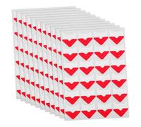 SHINEOFI 10 Sheets Vintage Red Photo Corners Adhesive Backing for Easy Application, Paper Scrapbook Photo Album Corner Stickers Suitable for DIY Craft and Scrapbooking