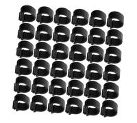 SHINEOFI 100 Pcs Black Pigeon Foot Rings Dove Leg Bands Easy to Apply and Remove Identification Rings for Poultry and Birds