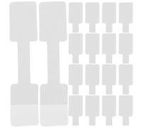 SHINEOFI 100 Pcs Jewelry Price Tags White Paper Labels 10cm Multipurpose Self Adhesive for Rings and Necklaces