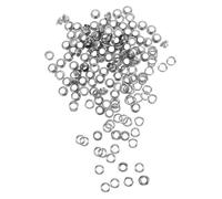 SHINEOFI 100 Sets Silver Eyelets for Shoelace DIY Crafting Durable Iron Grommets with Rivets for Shoe Repair Clothing Decoration Enhanced Shoelace Stability and Secure Fit