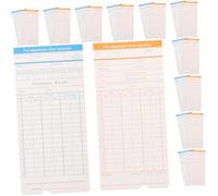 SHINEOFI 100 Sheets Paper Cards for Employee Attendance Weekly Monthly Record Sheets Office Supplies Attendance Cards for Clock Use Lightweight and Portable
