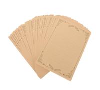 SHINEOFI 100 Sheets Vintage Kraft Writing Sheets for Handwritten Letters and Graduation Greeting Notes, Smooth Post with Antique Textured Surface and Long-Term Storage, Classic Retro Style