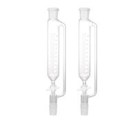 SHINEOFI 100Ml Ptfe Stopcock Cylindrical Glass Separatory Funnel with Constant Pressure Piston, Laboratory Distiller Device for Liquid Separation and Chemical Experiments
