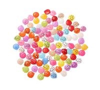 SHINEOFI 100pc Little Ladybug Resin Buttons for Boy Girl's Small Craft Sewing Colorful Cloth Buttons for Cardigans and Projects Random Color