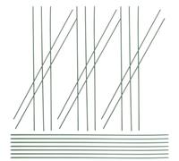 SHINEOFI 100pcs 20cm Green Floral Iron Wire Stems Wrapped Flower Rods for DIY Artificial Flower Crafts, Simulation Floral Stem Wire for Party Decorations and Floristry