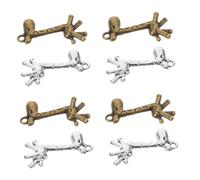 SHINEOFI 100pcs Antique Alloy Giraffe Charms for Jewelry Making DIY Pendant Crafts Metal Animal Dangle Necklace Bracelet Accessories for Themed Projects and Gifts