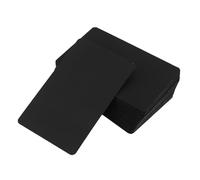 SHINEOFI 100pcs Black Blank Business Cards with Smooth Surface for Easy Classification, Small Paper Index Flash Cards for Continuous Learning and Wedding Invitations, Sturdy Black Cardstock