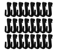 SHINEOFI 100Pcs Black Pegboard Hooks Set Over Door Hanging Organizer Hooks for Clothes, Space Saving Wall Mounted Hangers for Kitchen, Bathroom, Bedroom, and Office Use