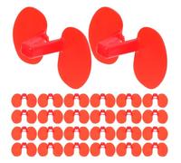 SHINEOFI 100pcs Chicken Spectacles Peepers for Chickens Abs Red Size L and Hen Free Range and Caged Environments Reduce Pecking and Prevent Flock Fights