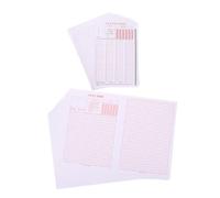 SHINEOFI 100pcs Civil Service Exam Answer Sheets Standardized Administrative Test Forms for Public Office Assessments Optimized Bubble Layout for Fast Grading and Neat Answer Presentation