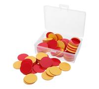 SHINEOFI 100PCS Double-sided Plastic Learning Counters Disks Red Yellow for Math Manipulatives Educational Classroom Counting Chips Boost Visual Engagement Teaching Supplies