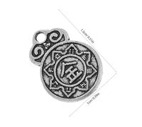 SHINEOFI 100pcs Five Element Charm Accessories for Bracelet and Earring Making Alloy Mixed Style Pendants with Chinese Symbolic Blessings Tarnish-resistant Jewelry Crafting Supplies