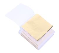SHINEOFI 100pcs Gold Leaf Foil Sheets for Crafts and Decoration, Multipurpose Imitation Gold Foil Flakes with Electrolytic Aluminium Material, Wide Application for Art, Resin, and Picture