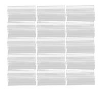 SHINEOFI 100pcs Mini Plastic Business Card Holder for Desk Self-adhesive Name Card Display Stand with Secure Clamp Transparent Organizer for Office Restaurant Meeting Event Use