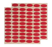 SHINEOFI 100pcs Mouse Feet Stickers with Curved Edges Low Friction Replacement Glide Pads for Wireless and Wired Mice for Gaming and Office Use Red