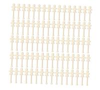 SHINEOFI 100pcs People Shaped Wooden Craft Sticks Bulk Popsicle Sticks for DIY Painting Projects Family Art Activities Smooth Rounded Edges Easy Grip