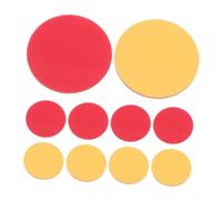 SHINEOFI 100PCS Plastic Learning Counters Red Yellow Math Manipulatives for Educational Counting Chips for Classroom Early Education Visual Recognition