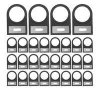 SHINEOFI 100Pcs Push Button Switch Board Labels with Plastic Frame, Electrical Box Identification Tags for Circuit Breaker Panel, Side Insert Signage for Industrial and Commercial Use