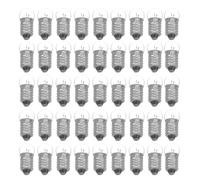 SHINEOFI 100pcs Replacement Mini Light Bulbs Incandescent Flashlight Bulbs Small Base Glass Stainless Steel Energy Efficient Versatile Compatibility for Lamp Projects