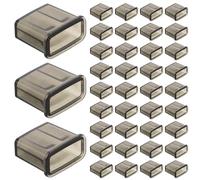 SHINEOFI 100pcs Reusable Black Tpu USB Dust Plug Cap for USB Male Ports and Data Cables, Quick Installation Protective Cover Suitable for Indoor and Outdoor Use