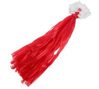 SHINEOFI 100Pcs Reusable Fruit Mesh Bags Red Vegetable Netting with White Label PE Material for Fresh Produce Storage Grocery Net Bags for Onion Potato Garlic Packing