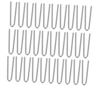 SHINEOFI 100pcs U Shaped Nichrome Wire Hanging Pins for Kiln Glass Fusing Ceramic Ornaments High Temperature Resistant Jump Ring Hooks for DIY Pendant Crafting