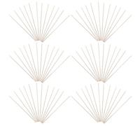 SHINEOFI 100pcs Unfinished Wooden Dowel Rods 4mm X 300mm Natural Round Wood Sticks for Crafting DIY Model Building Centerpiece Wood Craft Supplies