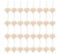 SHINEOFI 100pcs Unfinished Wooden Maple Leaf Cutouts for Hanging Rustic Blank Wood Tags for DIY Thanksgiving Craft Projects Fall Autumn Harvest Decorations with Natural Wood Texture