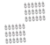 SHINEOFI 100pcs Vintage Pineapple Charm Pendant Silver Alloy Beads Diy Jewelry Making Charms for Necklace Bracelet Earring