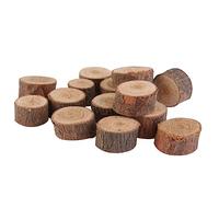 SHINEOFI 100pcs Wooden Discs 1-2cm Tree Log Slices Sand Finish for DIY Decorations